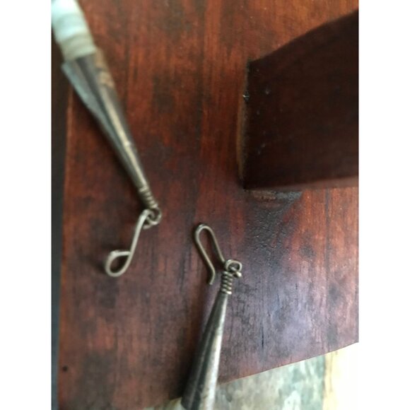 Heishi Necklace White Shell Disc & Turquoise Beads With Various Other Gemstones - Picture 6 of 8